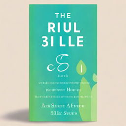 Create a book cover for a book titled 'The Rule of 3: A Simple Path to Health and Happiness'