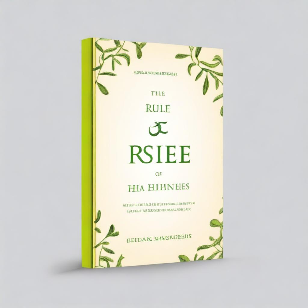 Create a book cover for a book titled 'The Rule of 3: A Simple Path to Health and Happiness'