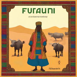 Create a captivating book cover that celebrates Fulani culture