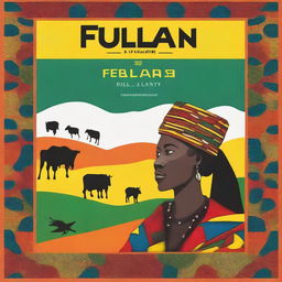 Create a captivating book cover that celebrates Fulani culture