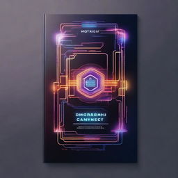 A captivating book cover featuring a digital connection theme