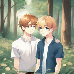 A yaoi manga anime image with a 9:16 aspect ratio