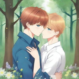 A yaoi book cover image with a 9:16 aspect ratio