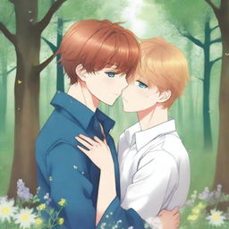 A yaoi book cover image with a 9:16 aspect ratio