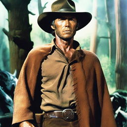 Clint Eastwood as his character from The Good, the Bad and the Ugly, but set in a fantasy world