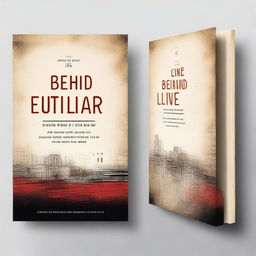 Create a book cover for a book titled 'BEHIND THE LINE' by Syed Musharaf