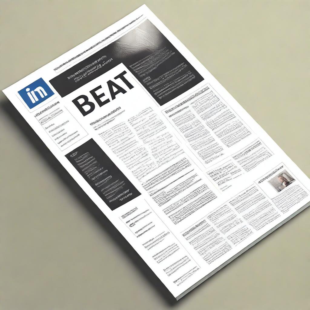 Create a professional and modern cover page for LinkedIn featuring the newspaper 'Industry Beat' with the recommended resolution of 1128 x 191 pixels