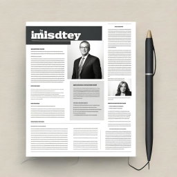 Create a professional and modern cover page for LinkedIn featuring the newspaper 'Industry Beat' with the recommended resolution of 1128 x 191 pixels