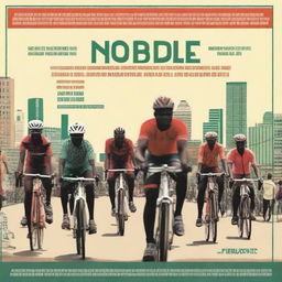 A documentary film poster for a cycling film titled 'Critical Mass NBO'