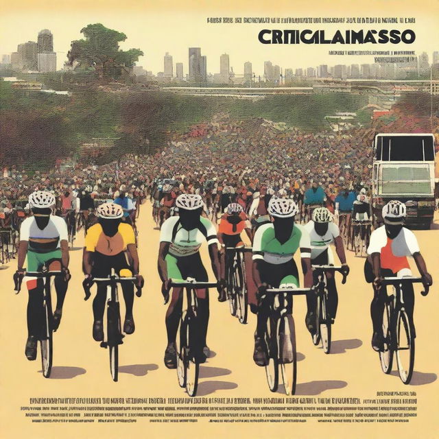 A documentary film poster for a cycling film titled 'Critical Mass NBO'