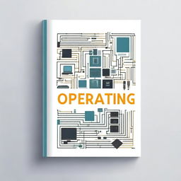 A detailed and professional cover for an Operating System textbook