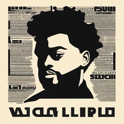 Create an image of The Weeknd with the text 'Talluv Limbb'