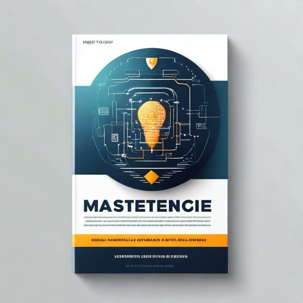 Create a technological book cover with the title 'Mastering ChatGPT: A Guide for Entrepreneurs' and subtitle 'Harnessing AI for Business Success' made by Leandro Machado