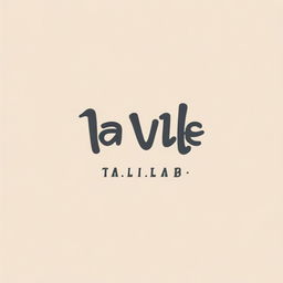 Create the name 'T A L L U V   L I M B B' using a creative and artistic font