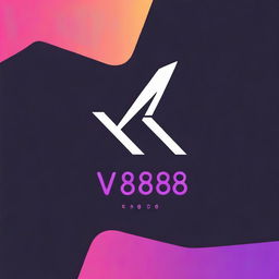 Create a profile cover logo for an artist featuring the text '∆V88'