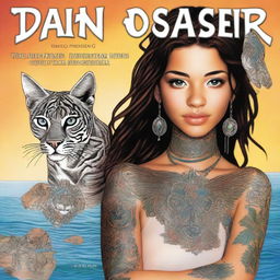 A captivating book cover featuring Dawn Danger, an 18-year-old student with a passion for drawing, who impulsively gets a tattoo