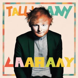 Create an album cover image featuring Ed Sheeran with the text 'Talluv Limbb'