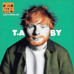 Create an album cover image featuring Ed Sheeran with the text 'Talluv Limbb'