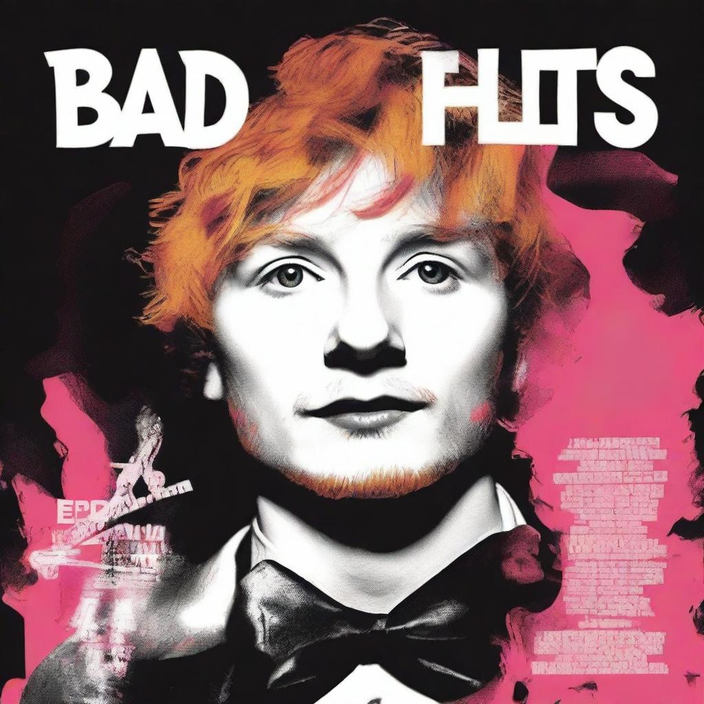 Create an album cover for Ed Sheeran's song 'Bad Habits' without including Ed Sheeran's name