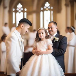 A heartwarming baptism photo session of a baby