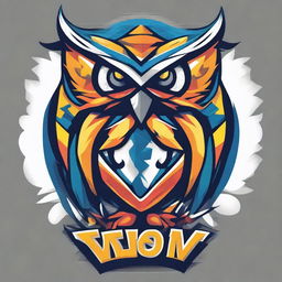 A vibrant and dynamic design for an interclass sports competition t-shirt featuring a mascot owl