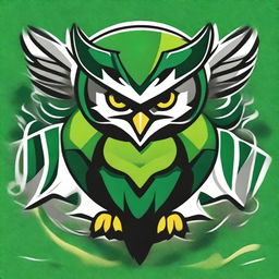 A vibrant and dynamic design for an interclass sports competition t-shirt featuring a mascot owl