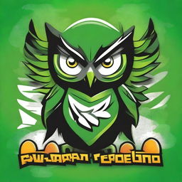 A vibrant and dynamic design for an interclass sports competition t-shirt featuring a mascot owl