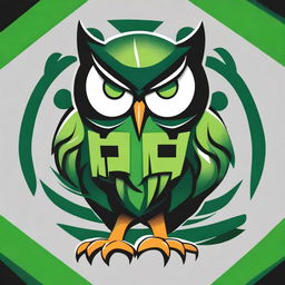 A vibrant and dynamic design for an interclass sports competition t-shirt featuring a mascot owl