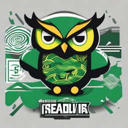 A vibrant and dynamic design for an interclass sports competition t-shirt in the style of a football team jersey, featuring a mascot owl