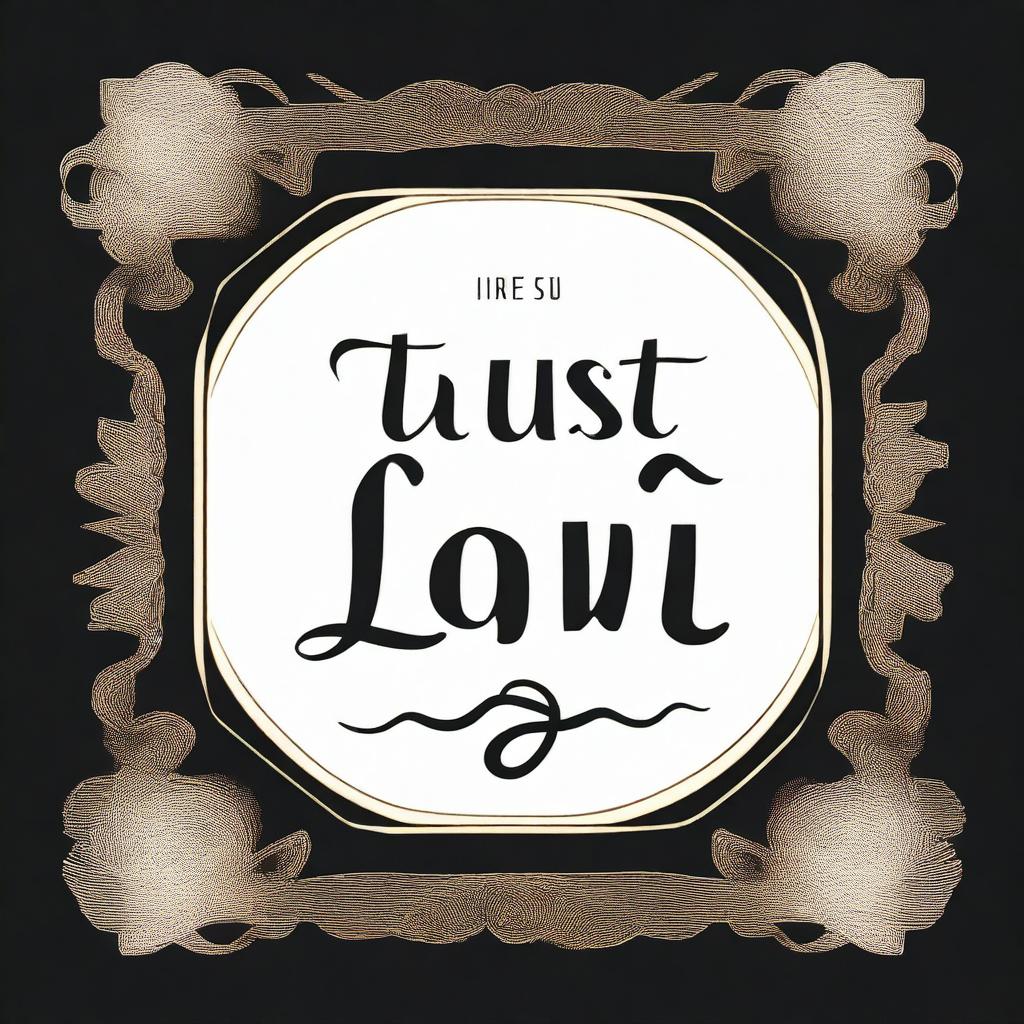 Create an image with the text 'Trust is Love’s Best Reward' written on a black background