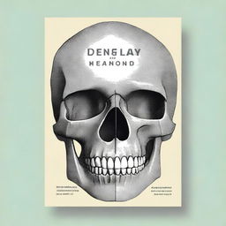 A book cover for dental students featuring a detailed illustration of skull anatomy