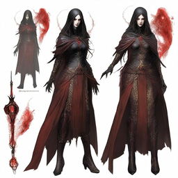 Lirael Darkflame es una tiflin hechicera con una personalidad intrigante y una habilidad innata para el carisma