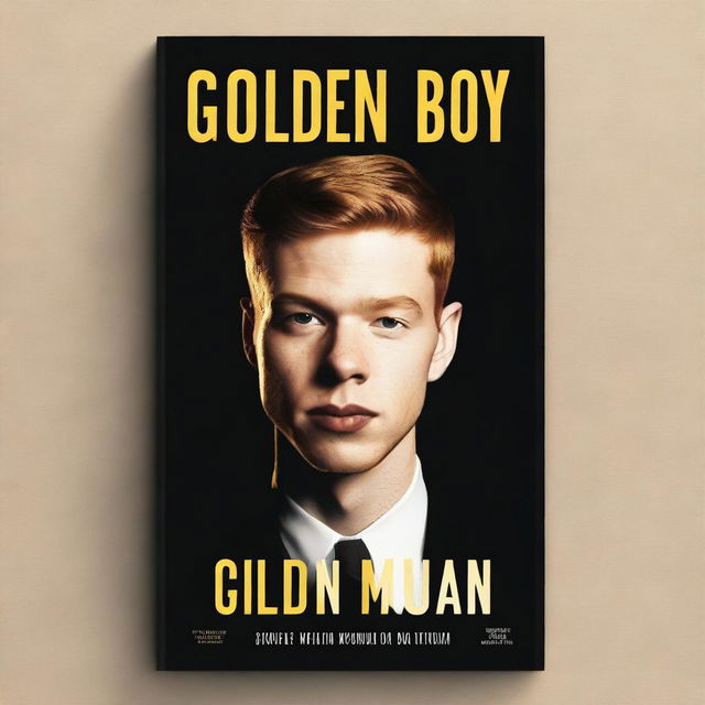 A book cover featuring Cameron Monaghan with the title 'Golden Boy'