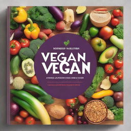 Create an image featuring a collection of vegan recipes for everyday meals