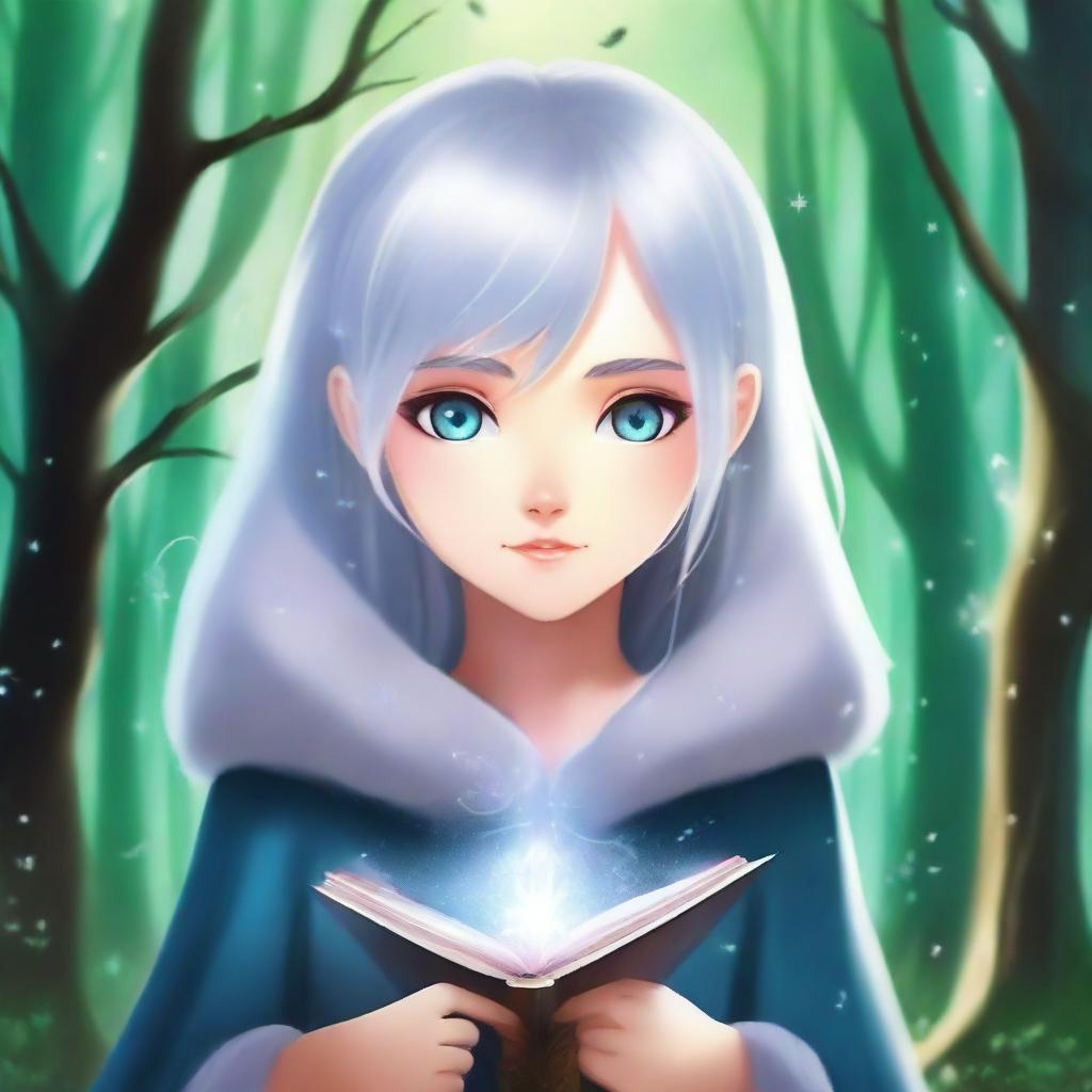 Create a book cover for a fantasy genre novel titled 'Enchanting Magic'