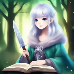 Create a book cover for a fantasy genre novel titled 'Enchanting Magic'