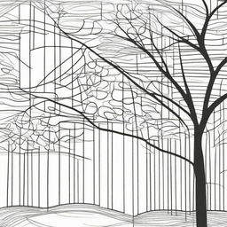 Generate a black and white line drawing