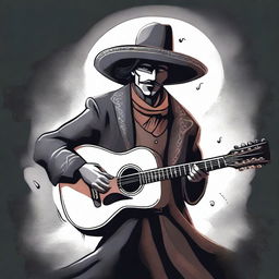 An illustration of the legendary character 'El Sombreron'