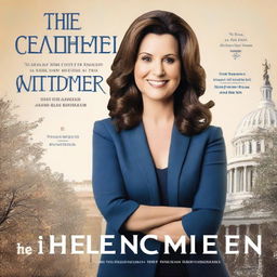 Create a book cover titled 'The Gretchen Whitmer Story'