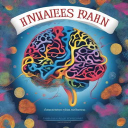 Create a book cover for a book titled 'Unlocking the Marvels of the Brain'