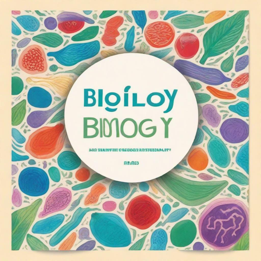 Create a biology book cover for year 9 students