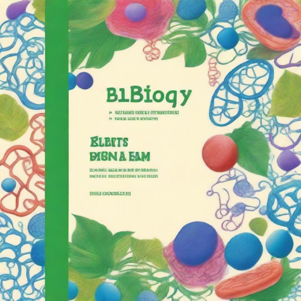 Create a biology book cover for year 9 students