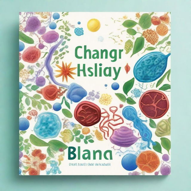 Create a biology book cover for year 9 students