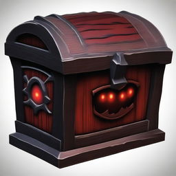 An evil toy chest with a sinister appearance