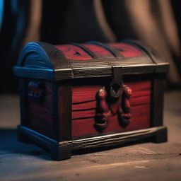 An evil toy chest with a sinister appearance