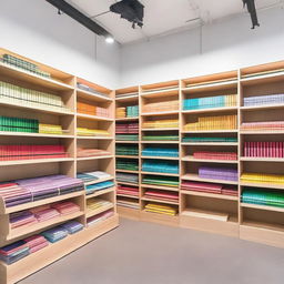 A modern stationery store with sleek, minimalist design