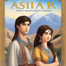 A fantasy book cover titled 'Ashur and Anahit' with a subheading 'Assyrian and Armenian Friendship'