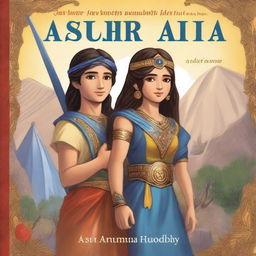 A fantasy book cover titled 'Ashur and Anahit' with a subheading 'Assyrian and Armenian Friendship'