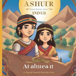 A fantasy book cover titled 'Ashur and Anahit' with a subheading 'Assyrian and Armenian Friendship'