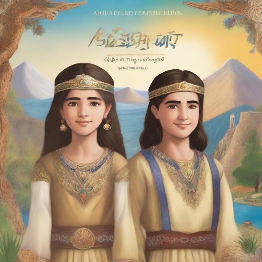 A fantasy book cover titled 'Ashur and Anahit' with a subheading 'Assyrian and Armenian Friendship'